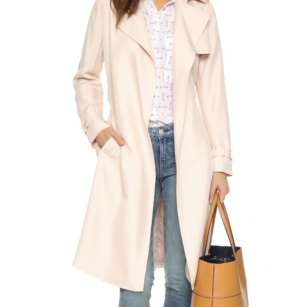 Club Monaco Creamy Trench Coat Size XS